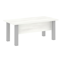 Стол руководителя прямой (опоры серые) Yalta LT.D-18.1 снежная патина